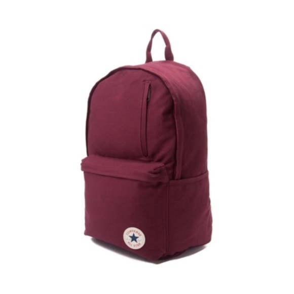 burgundy converse backpack